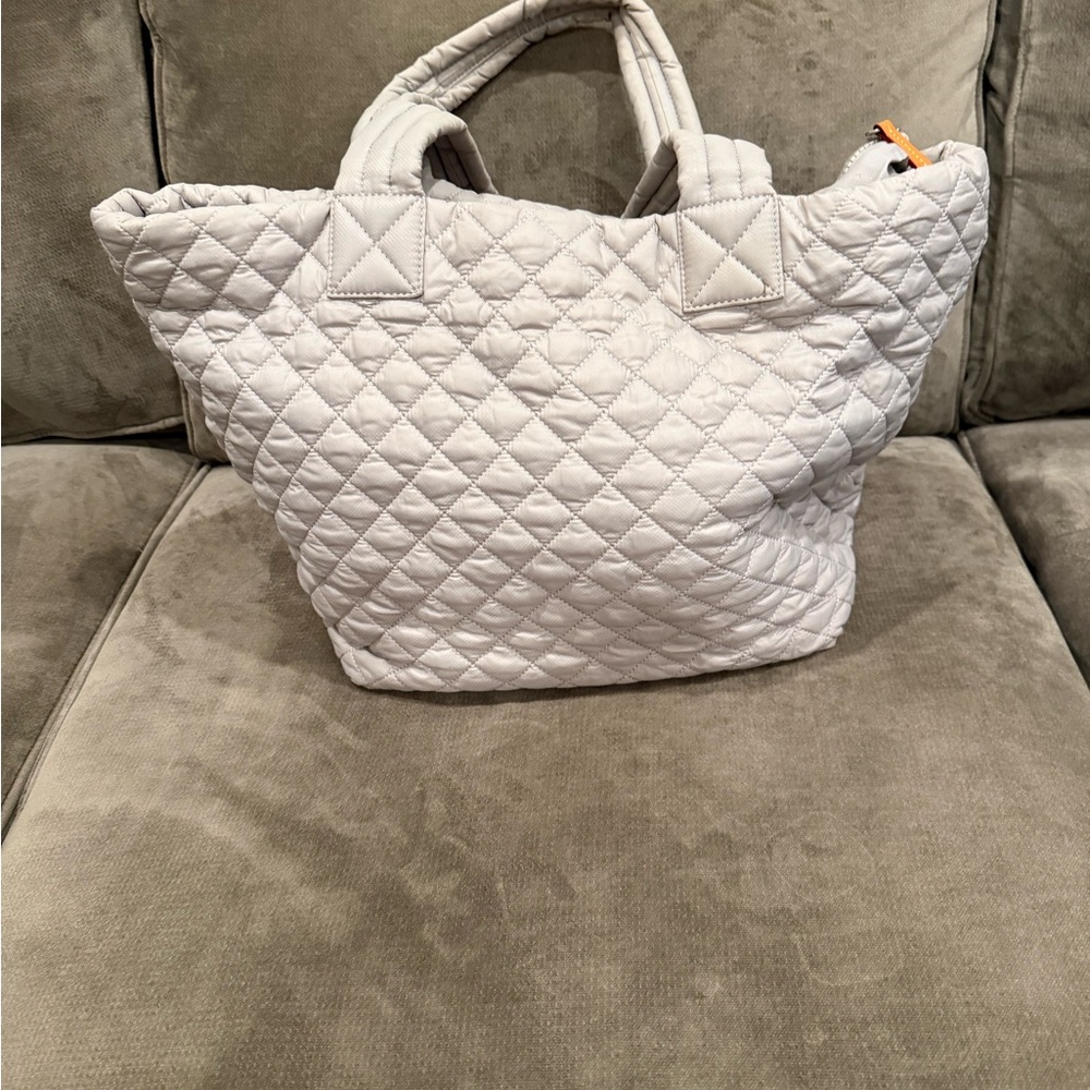 MZ Wallace Soft Gray Quilted Tote - Picture 3 of 6